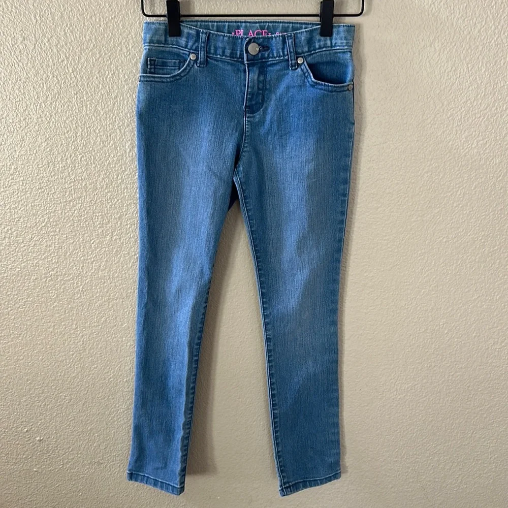 The Children’s Place Girls Light Wash Super Skinny Jeans Size 8